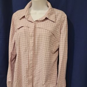 Columbia Women's XL pink patterned sunshirt